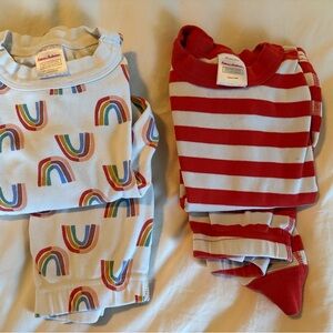2 Pair Hanna Andersson Pajamas -3T